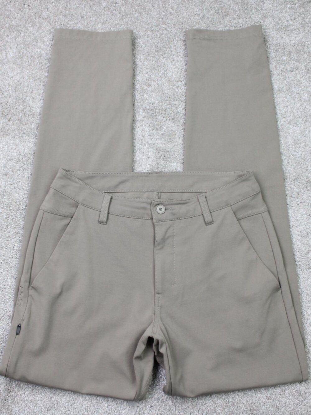 BYLT Pants Mens 31x32 Beige Everyday 2.0 Premium Basics Slim Fit Straight Casual